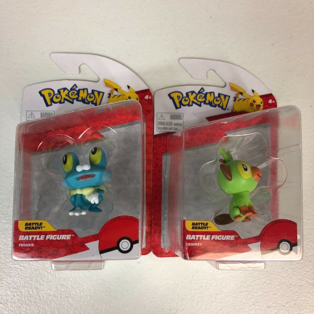 Pokemon Battle Ready Grookey Froakie Figure Lot Of 2 New Sealed 2021